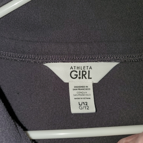 Athleta Girl Cold Snap Fleece Button Pullover Sweatshirt Sz Large - Picture 2 of 4